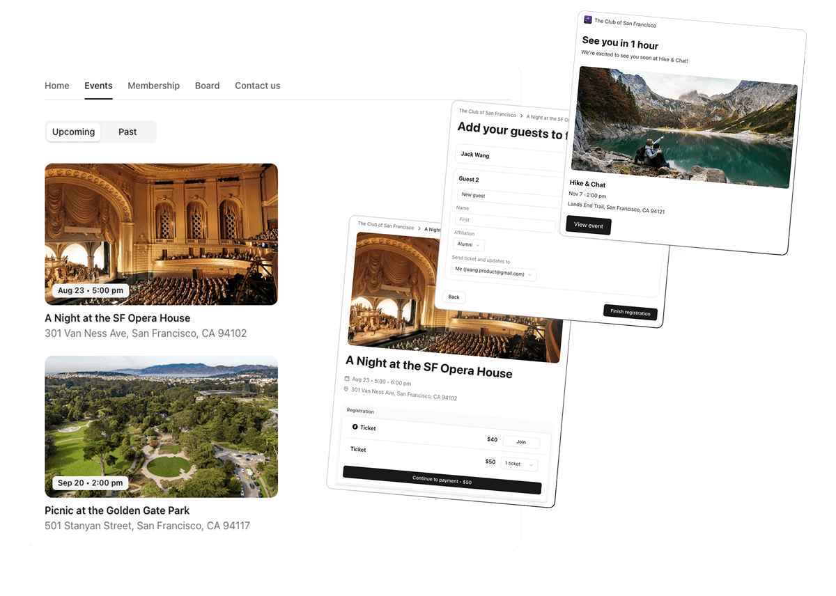 Event management and orchestration interface